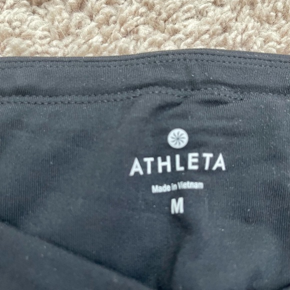 Athleta black rose leggings M - Picture 4 of 6